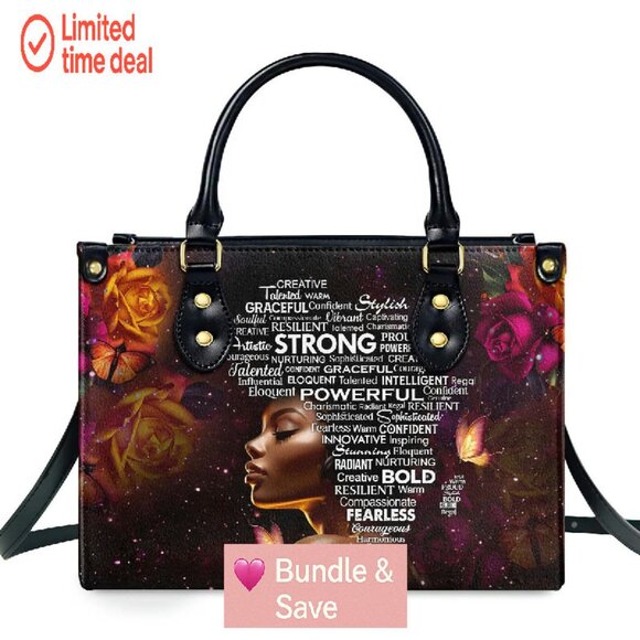 Leather Tote Bag for Women Waterproof Two Sizes Shoulder Bag